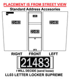 STANDARD ADDRESS ACCESORIES