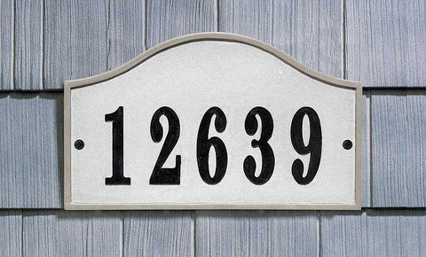 Crushed Stone Serpentine Address Plaque