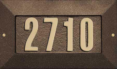 Cast Aluminum Address Plaque