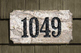 Executive Rectangle Solid Granite Address Plaque